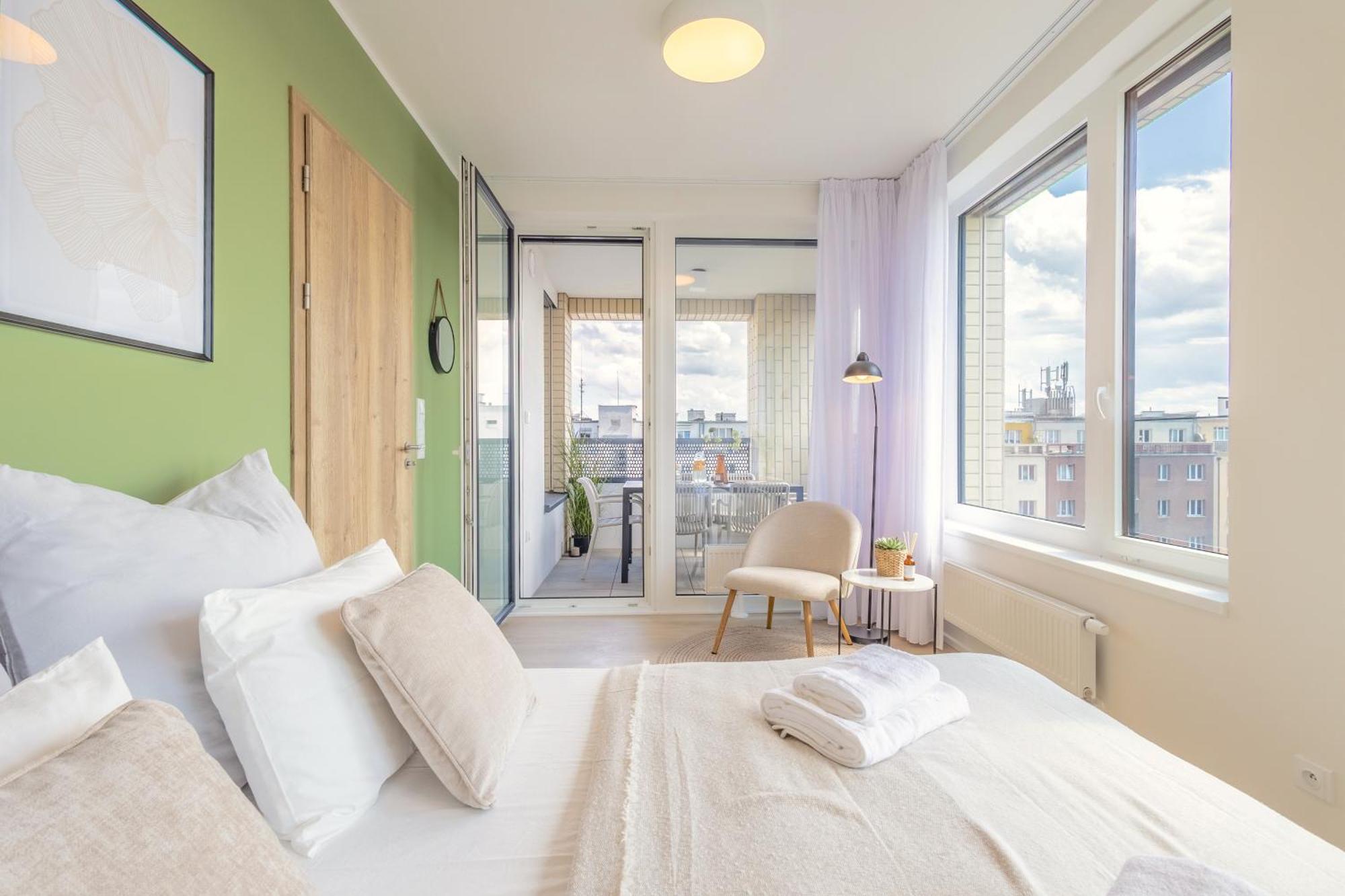 Bright 2Br - 8Th Floor, Balcony, Free Parking - By Gravity Prague Apartment Екстериор снимка